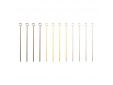set van 12 prikkers met ring in rvs 3 kleuren 10.8x0.8x.0.8cm