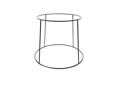 support plateau de fruits de mer métal noir mat 25.3x20.7x20cm