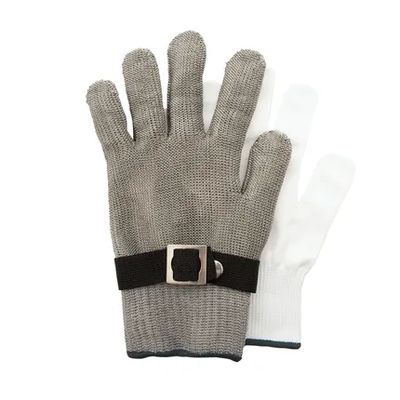 gants à huîtres 2 pièces en acier inoxydable grand  Point-Virgule