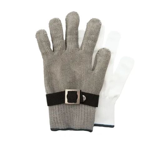 gants à huîtres 2 pièces en acier inoxydable grand  Point-Virgule