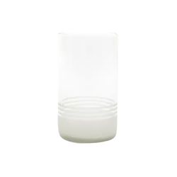 Point-Virgule set de 4 verres en verre upcyclé transparent 400ml 