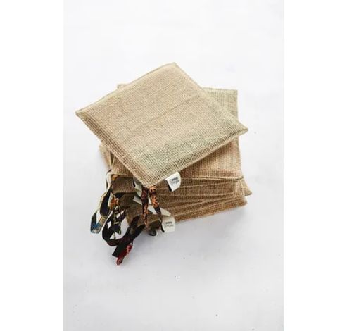 set de 2 maniques jute 19,5x19,5cm  Point-Virgule