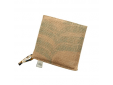 set van 2 pannenlappen uit jute 19,5x19,5cm