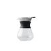 pour over koffiezetapparaat uit glas zwart 400ml 