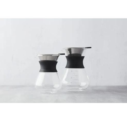 pour over cafetière en verre noir 400ml  Point-Virgule