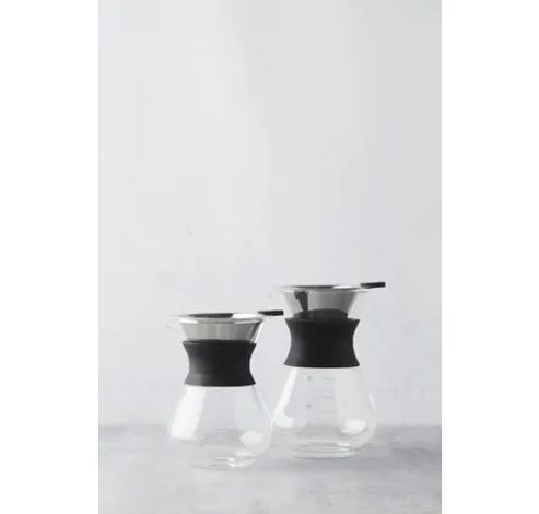 pour over koffiezetapparaat uit glas zwart 400ml  Point-Virgule