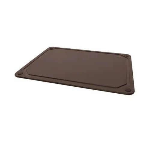 snijplank met sapgeul uit houtvezel zwart 44x32.5x0.6cm FSC MIX  Point-Virgule