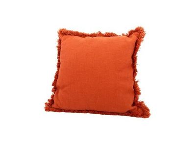 sierkussen uit 100% gerecycleerd katoen terracotta 45x45cm