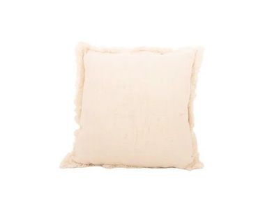 sierkussen uit 100% gerecycleerd katoen wit 45x45cm