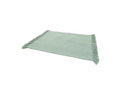 placemat uit 100% gerecycleerd katoen muntgroen 45x35cm 