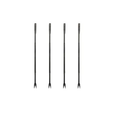 set de 4 fourchettes à homard en acier inoxydable noir 16 cm 