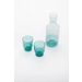 set van 2 glazen groen 220ml en karaf groen/grijs 1000ml (per 4st.) 