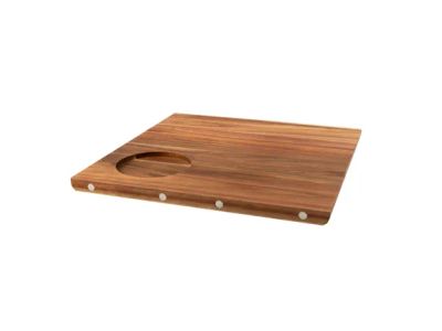 Sharing serveerplank uit acacia met magneten 33x33x2cm FSC 100% 