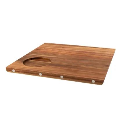 Sharing serveerplank uit acacia met magneten 33x33x2cm FSC 100% 