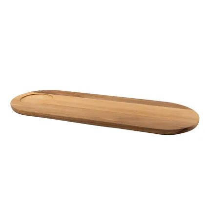 Sharing ovale serveerplank uit acacia 50x18x2 FSC 100% 