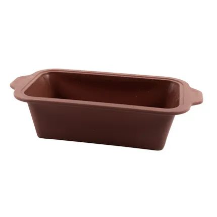 rechthoekige cakevorm uit platinum silicone 22x12x7cm Vintage Maroon