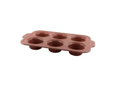 vorm voor 6 muffins uit platinum silicone 37x23x4cm Vintage Maroon