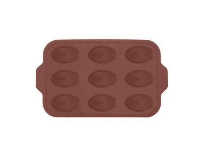 vorm voor 9 madeleines uit platinum silicone 37x23x2cm Vintage Maroon