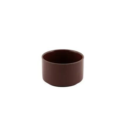 Sharing tapas bowl uit steengoed keramiek 10x10x6cm Vintage Maroon