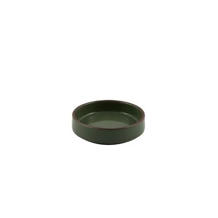 Sharing tapas bord uit steengoed keramiek 10x10x2.5cm Iceberg Green