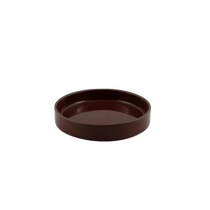 Sharing tapas bord uit steengoed keramiek 15x15x3cm Vintage Maroon