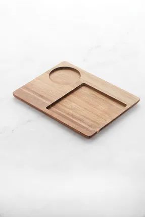 Sharing rechthoekige hamburgerplank 33x22x2cm FSC 100% 