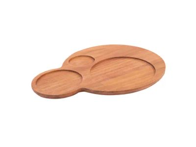 Sharing ronde hamburgerplank 31x25x2cm FSC 100%