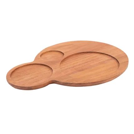 Sharing ronde hamburgerplank 31x25x2cm FSC 100%