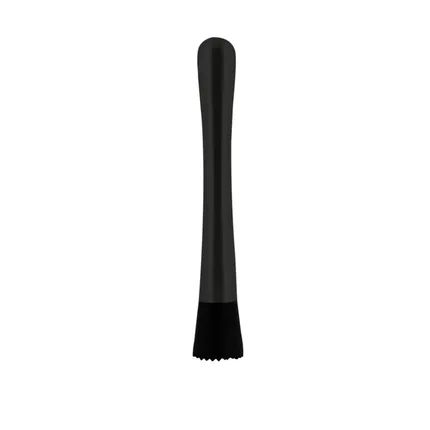 cocktailstamper uit rvs zwart 18cm