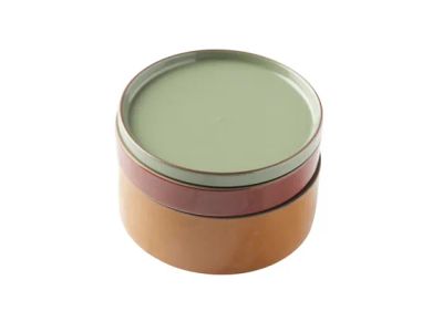 Sharing set van 3 schaaltjes uit steengoed 15x15x11cm