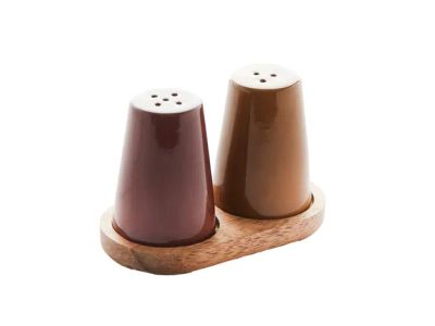 Sharing set de salière et poivrière avec support 11x6x7cm