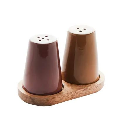 Sharing set peper-en zoutvat en houder 11x6x7cm FSC