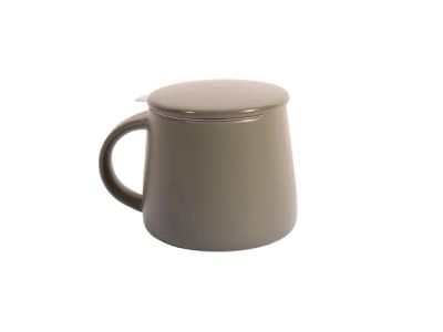 theemok uit steengoed met infuser uit rvs 300ml Olive Green