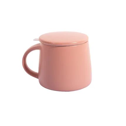theemok uit steengoed met infuser uit rvs 300ml Rose Sand