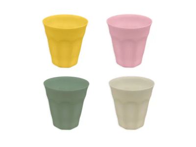 set van 4 mokken uit rPET multi colour 300ml
