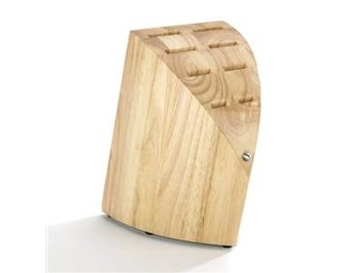 Type 301 messenblok in guminokihout voor 8 messen