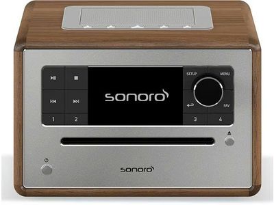 ELITE  -  Smart Radio Walnut - Silver