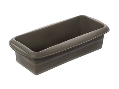 Flexiform brood-/cakevorm uit silicone bruin 25cm