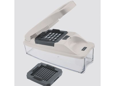 Snijder met opvangbakje en 2 messenroosters