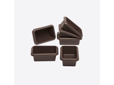 Flexiform set van 6 mini-broodvormen uit silicone 11x7.5cm