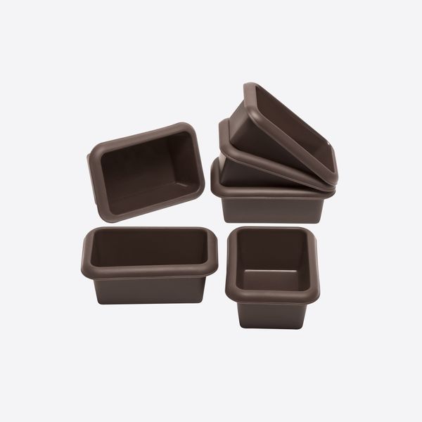 Flexiform set van 6 mini-broodvormen uit silicone 11x7.5cm 