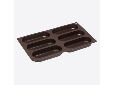 Flexiform bakvorm voor 6 hot dog broodjes 30x17.5cm