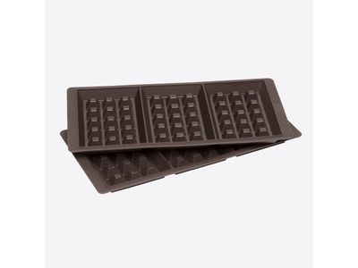 Flexiform set van 2 wafelvormen voor 3 wafels 29x14.5cm
