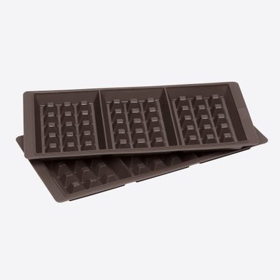 Flexiform set van 2 wafelvormen voor 3 wafels 29x14.5cm  Lurch