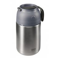 Iso-Pot dubbelwandige voedselthermos uit rvs grijs 680ml 