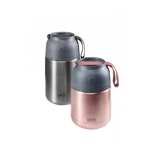 Iso-Pot dubbelwandige voedselthermos uit rvs roze 450ml  Lurch