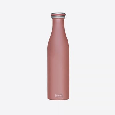 Dubbelwandige isoleerfles uit rvs roze 750ml 