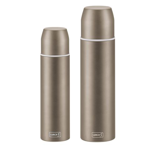 Bouteille isotherme double paroi avec tasse en inox taupe 750ml  Lurch