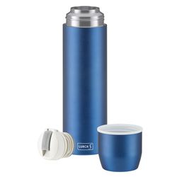 Lurch Bouteille isotherme double paroi avec tasse en inox bleu 750ml 