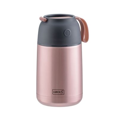 Iso-Pot dubbelwandige voedselthermos uit rvs roze 680ml 